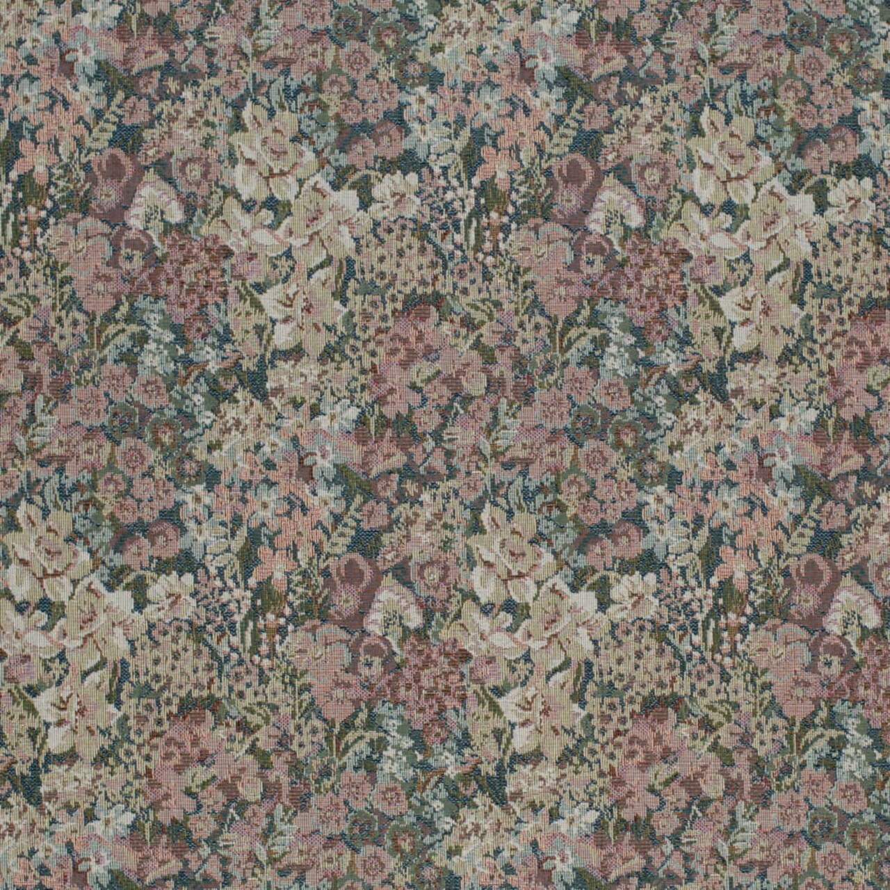 Sapphire - Blue,Green,Pink Floral Upholstery Fabric 54 Inches"